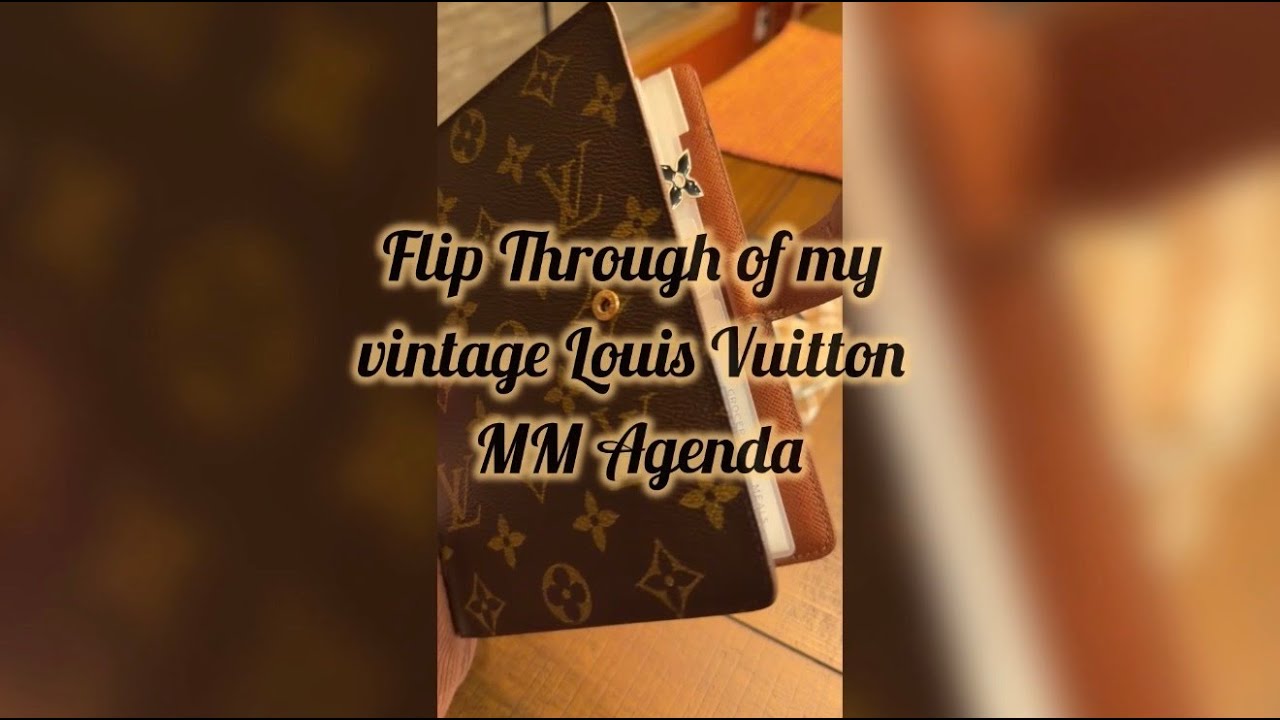 Пролистывание моего винтажного ежедневника Louis Vuitton MM