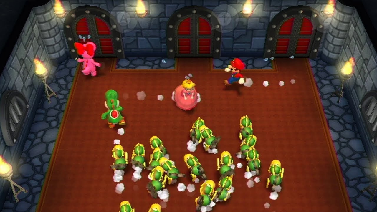 Mario Party 9 Minigames - Yoshi vs Mario vs Peach vs Birdo