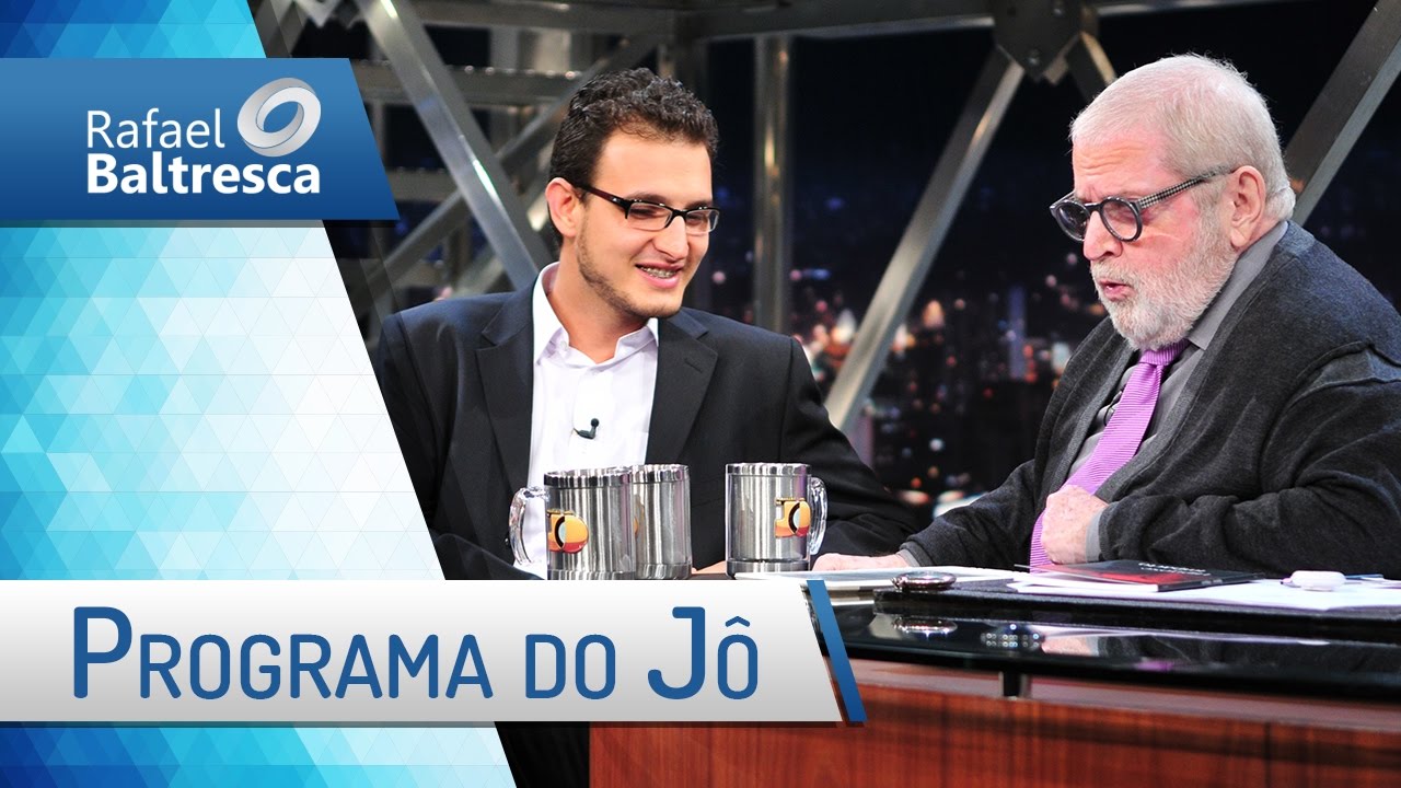 Rafael Baltresca no Programa do Jô.