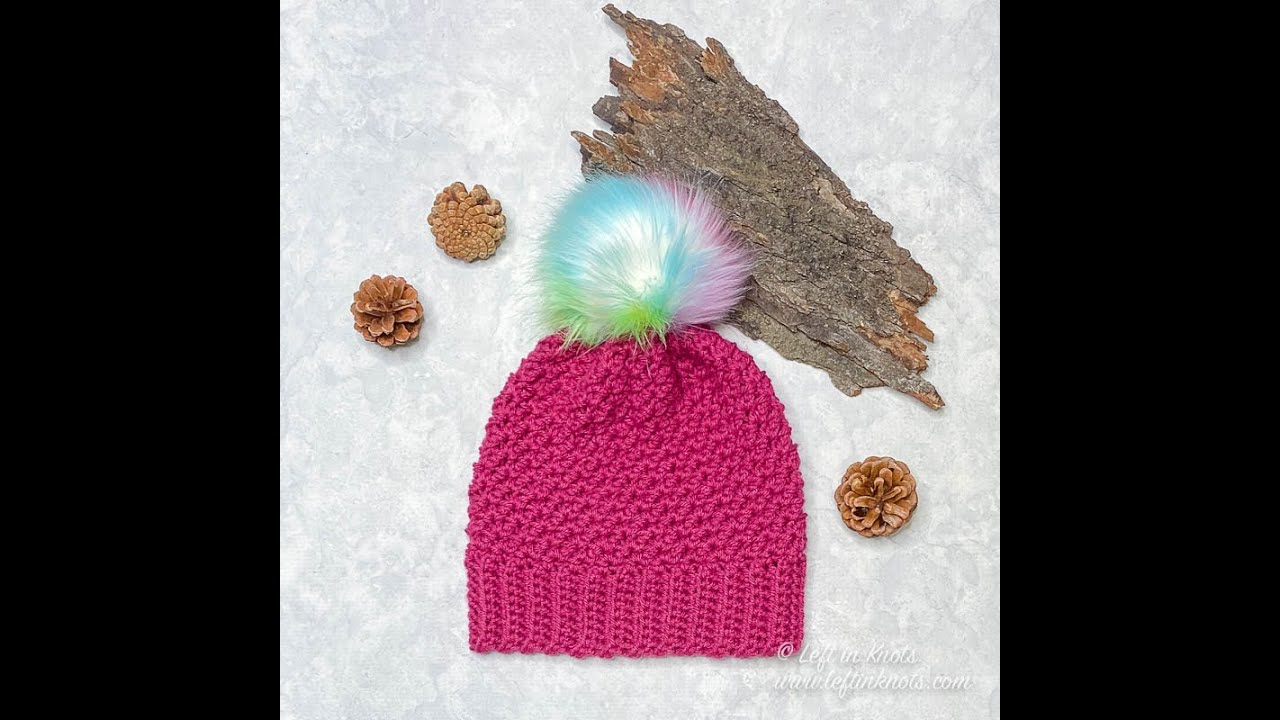 Crochet the Lemon Peel Stitch (Grit Stitch) in the Round - Right Handed