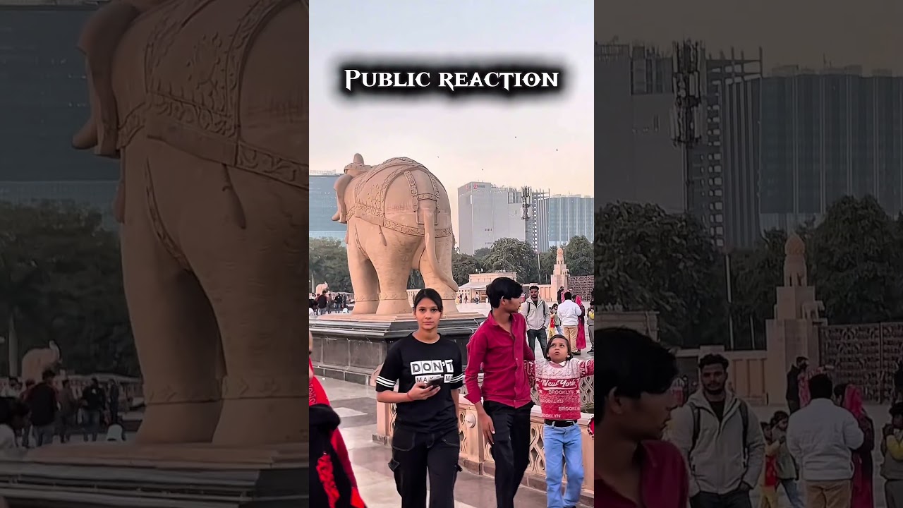 Cute girl reaction👀Habibi look #viralvideo #travel #reactionvideo #publicreaction #viral