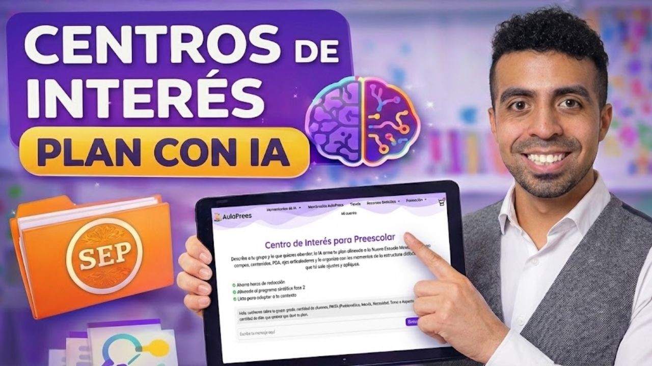 ¿QUÉ son los Centros de Interés y CÓMO se planean con IA? GUÍA RÁPIDA | Preescolar