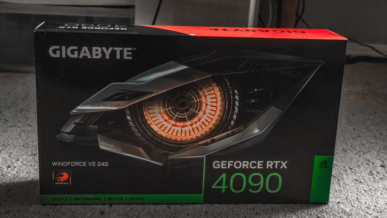 GIGABYTE RTX 4090 WINDFORCE V2 24G GPU unboxing