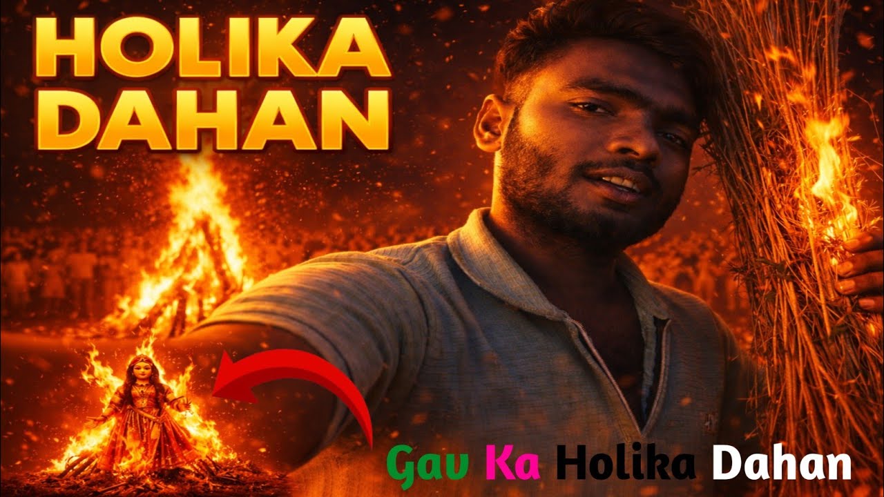 Aaj Pehli Baar Gav ❣️Me Holika Dahan Dekhan (@JanuVlog_001 )