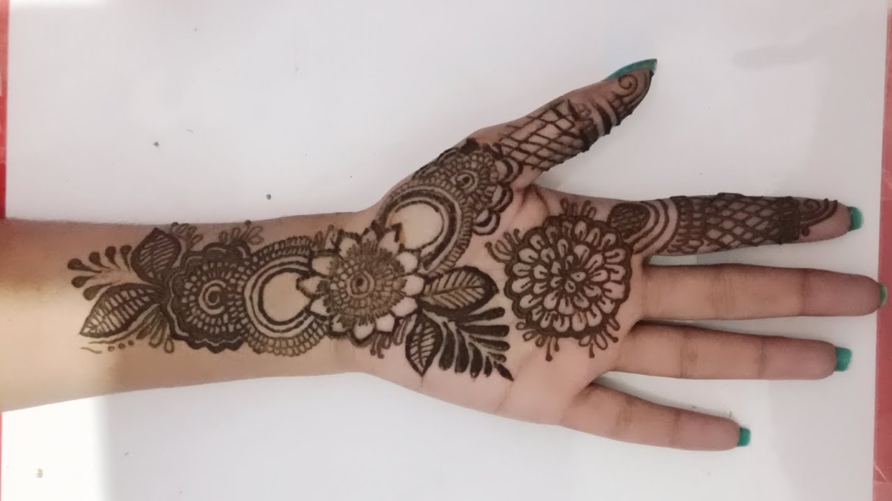 Latest Front Hand Mehndi Design Step by Step | Simple & Elegant Mehendi