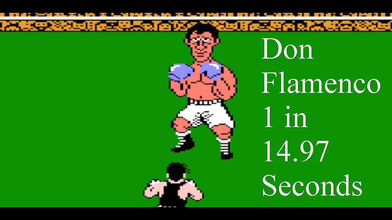Mike Tyson's Punch Out: Don Flamenco 1 in 14.97 Seconds (Tied WR)