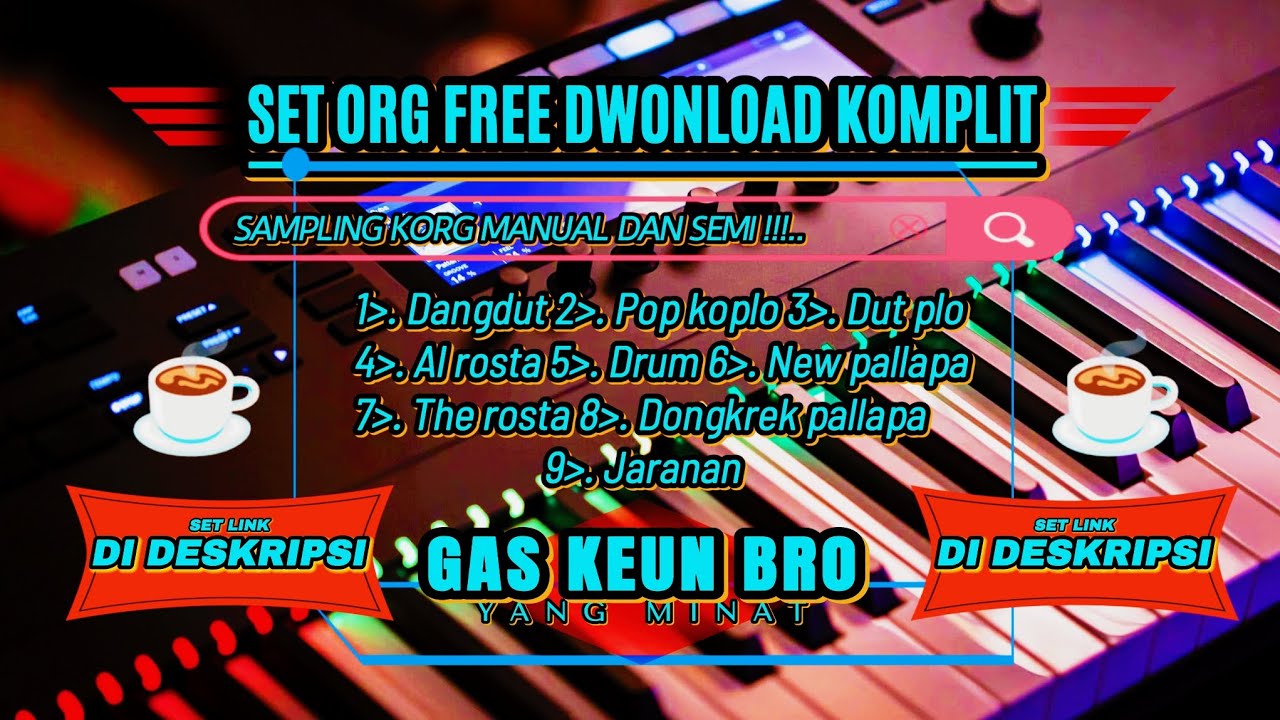 SET ORG 🔊🔥🔊 FREE DWONLOAD || SAMPLING KORG ALL GENRE ROSTA KOMPLIT || LINK ADA DI DESKRIPSI VIDEO 😱!