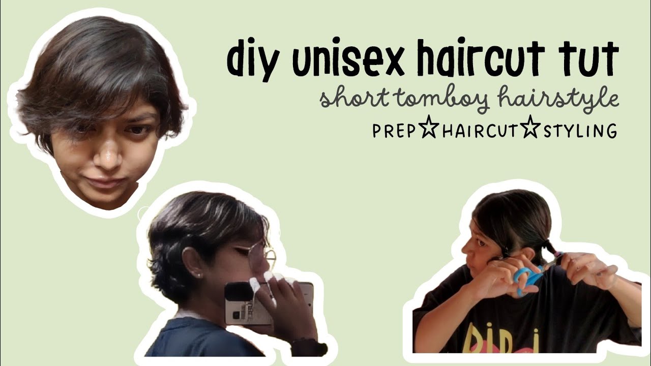 tomboy haircut 💇🏻‍♀️ diy tutorial