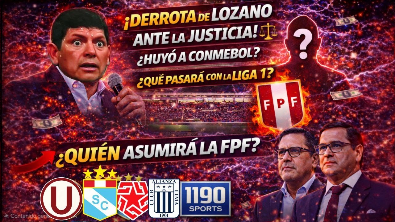 🚨ÚLTIMO🔥 se le VIENE la NOCHE a AGUSTÍN LOZANO 😱 ¿Cae el poder en la FPF y explota la Liga 1? ⚖️⚽