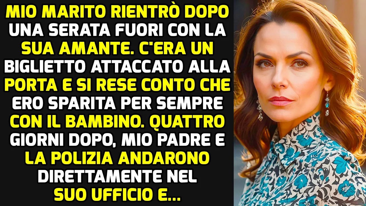 Mio Marito È Tornato A Casa Dall'amante, Ma Io Sono Sparita Con Il Bambino E... STORIE DI VITA