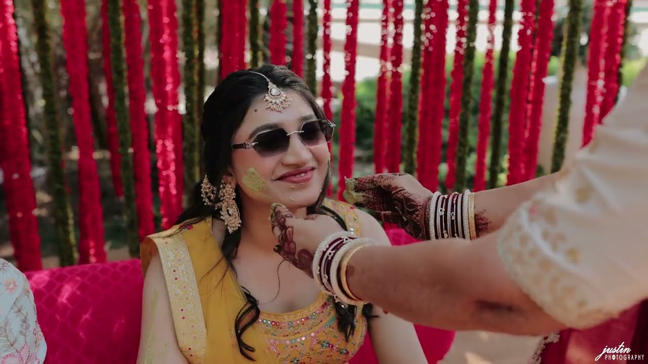 Pritesh & Akriti Haldi Ceremony 💛 | Fun & Colorful Wedding Teaser | Justin Photography