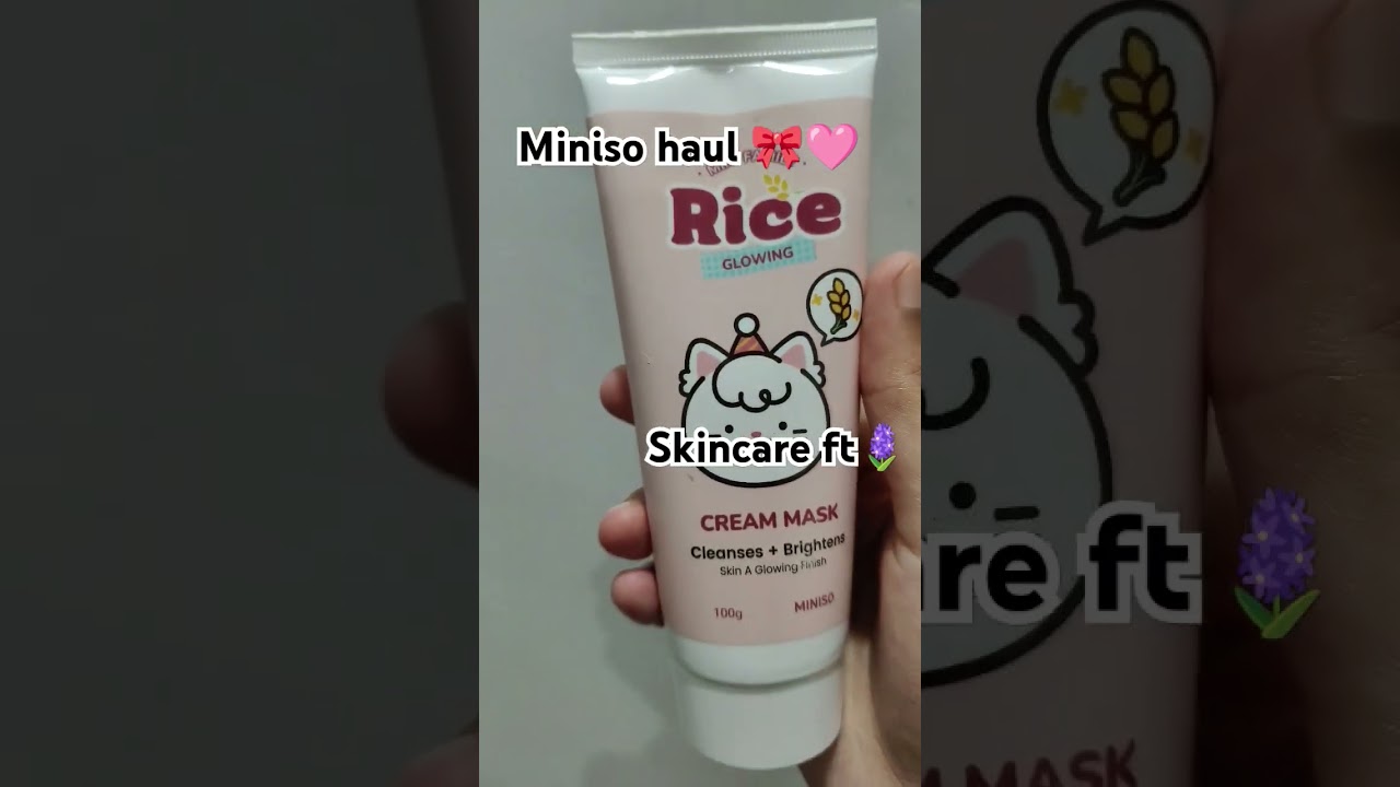 skin care products from miniso🎀🩷#skincare #beauty #miniso #glowingskin #cute #pink #girlies