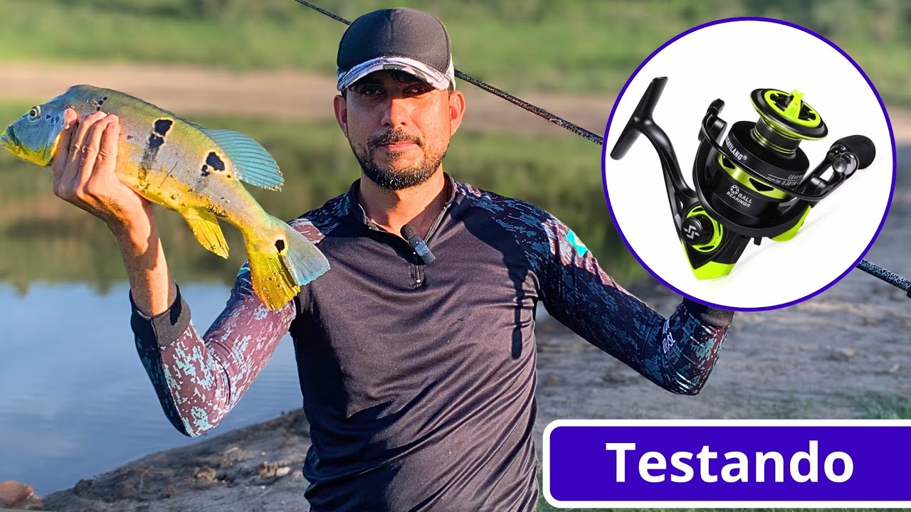Molinete e Vara Sougayilang | Teste de Arremesso na represa | Kit para iniciante 