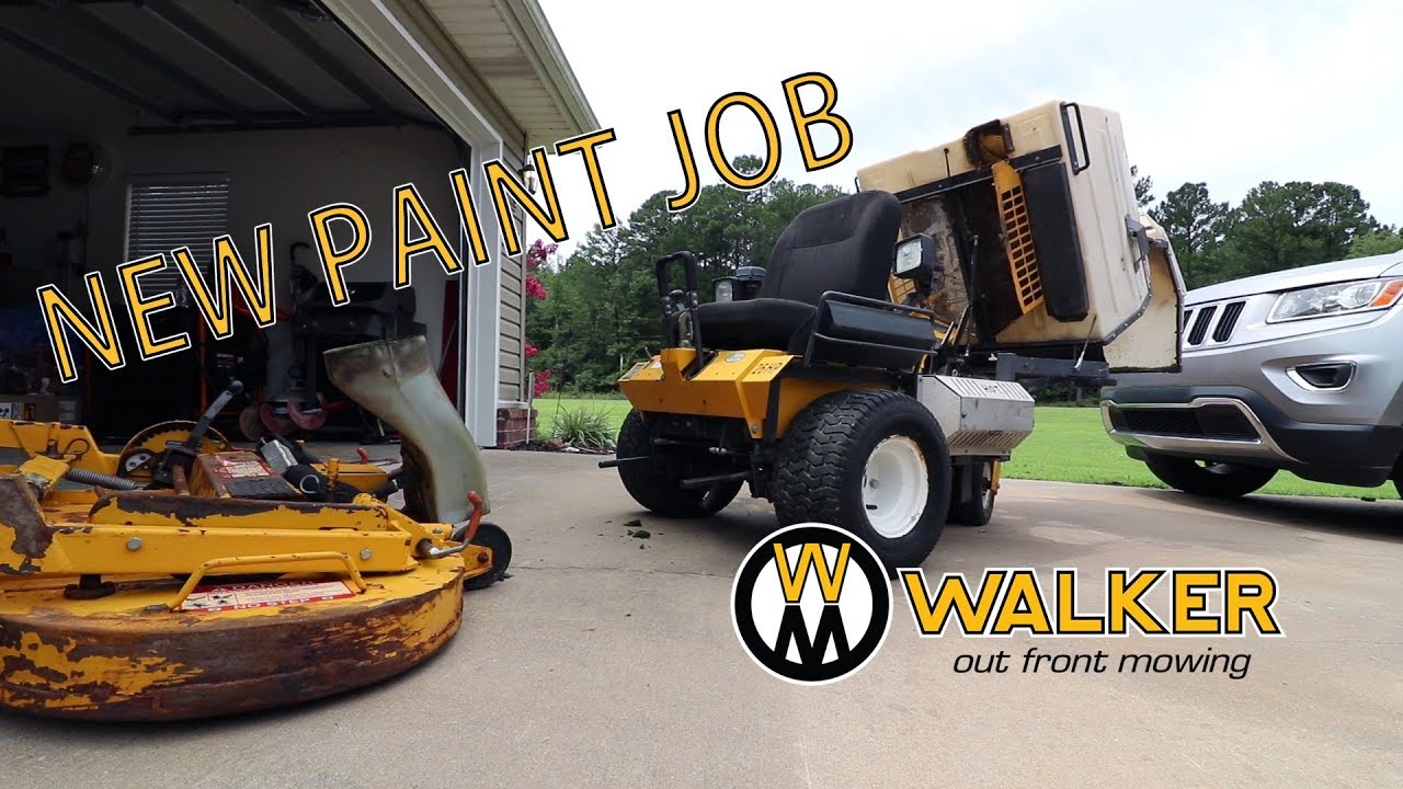 I Got a Walker Mower Painting the Walker Deck