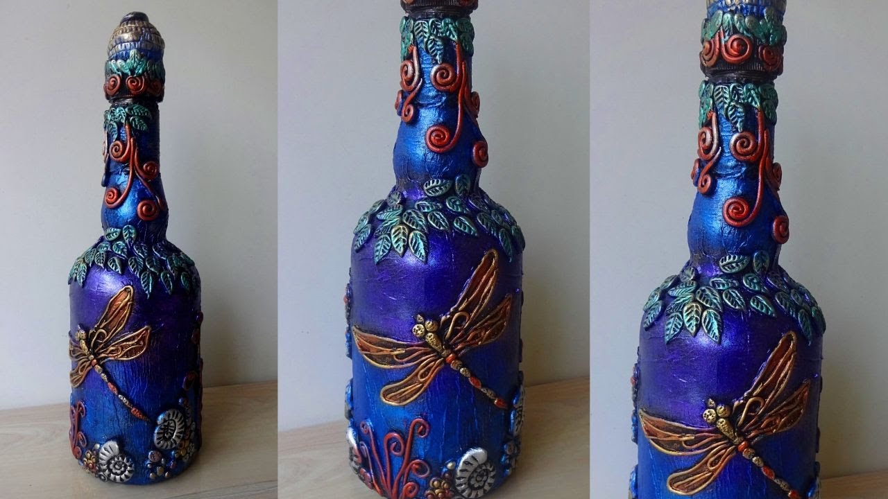 DIY Bottle Decoration Ideas / Altered Bottle