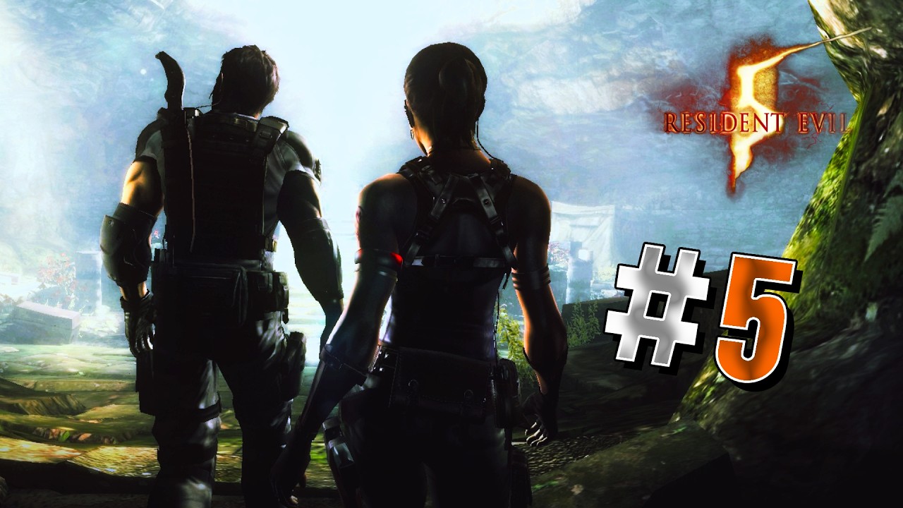 RESIDENT EVIL 5 #5 Cavernas e Armadilhas | Coop com @DestructionEvil  ​