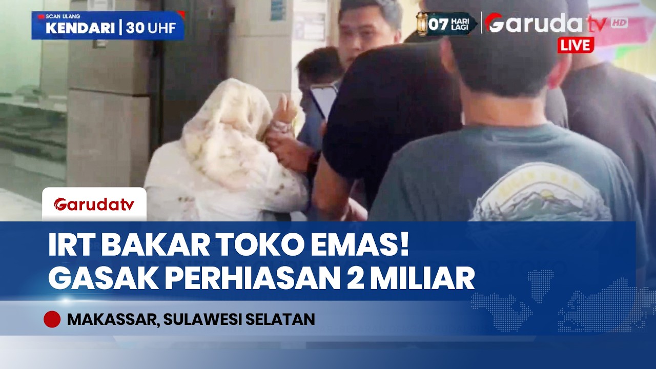 Nekat! Terlilit Utang, IRT di Makassar Bakar Toko Emas dan Gasak Perhiasan Senilai Rp2 Miliar