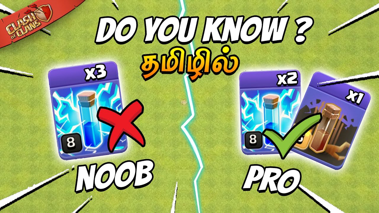 Use lightning spell like this | Pro Tips | in tamil | Clash of Clans | ClaSZ