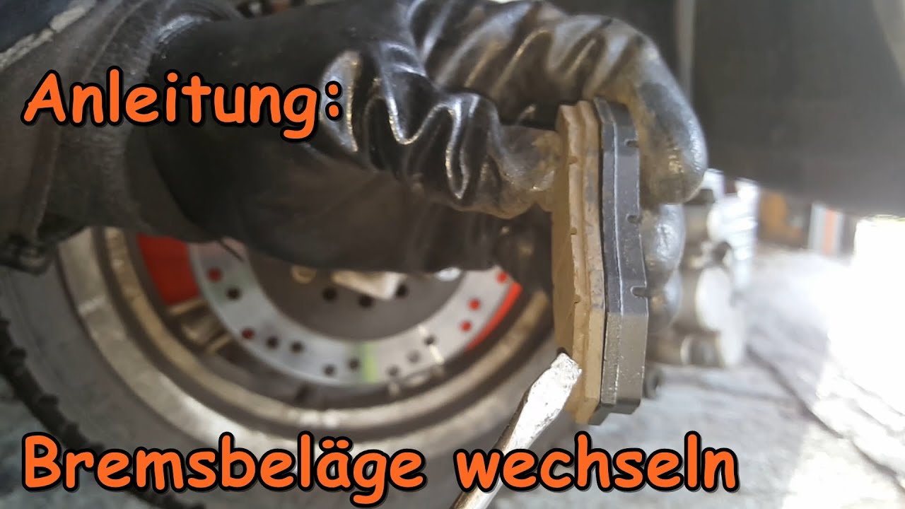 Bremsbeläge wechseln am Roller