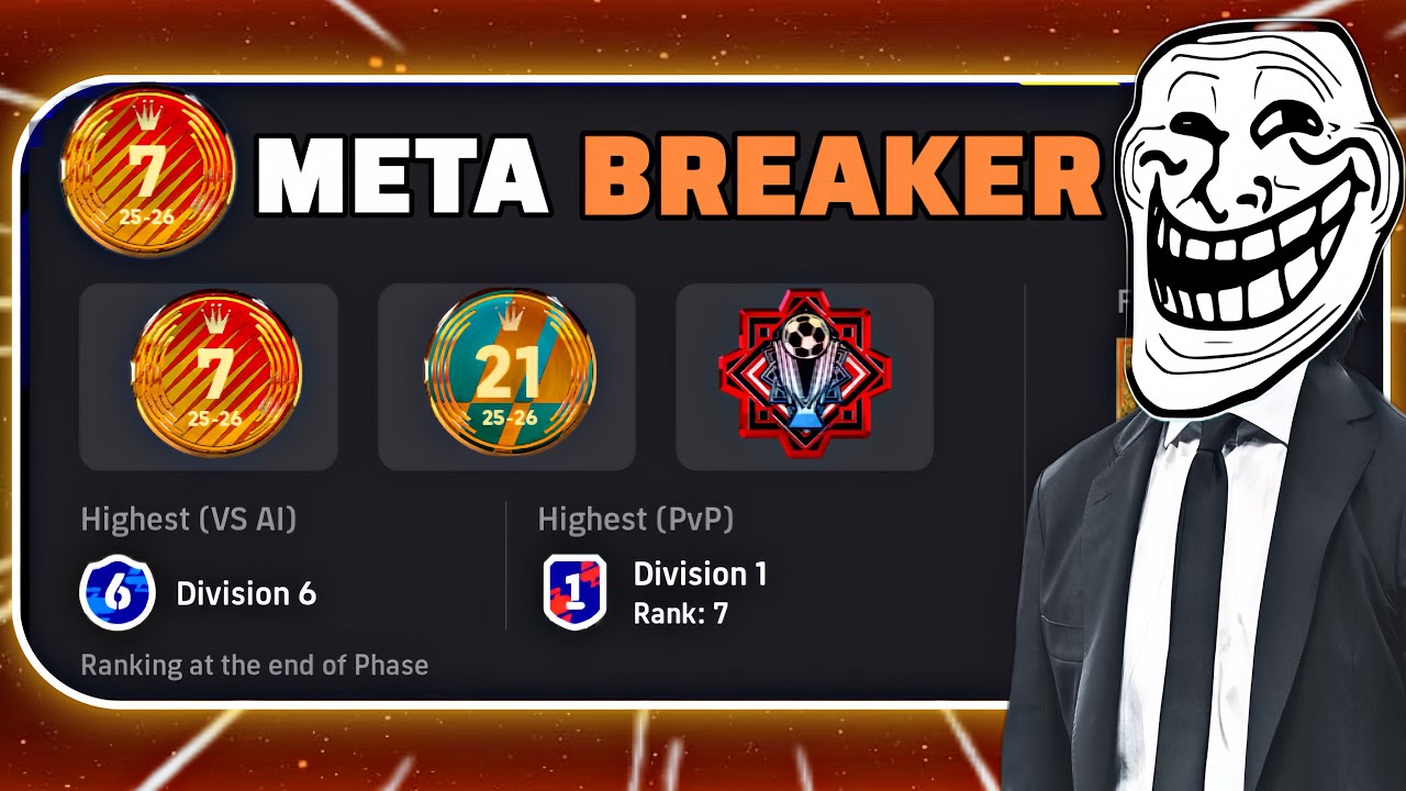 🔥Идеальная мета-схема 4-2-1-3 для контратаки длинными пасами в eFootball 2026 на мобильном устрой...