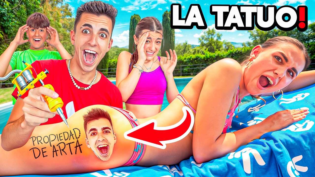 TATUO MI CARA EN EL CUERPO DE MI NOVIA! *broma historica!*