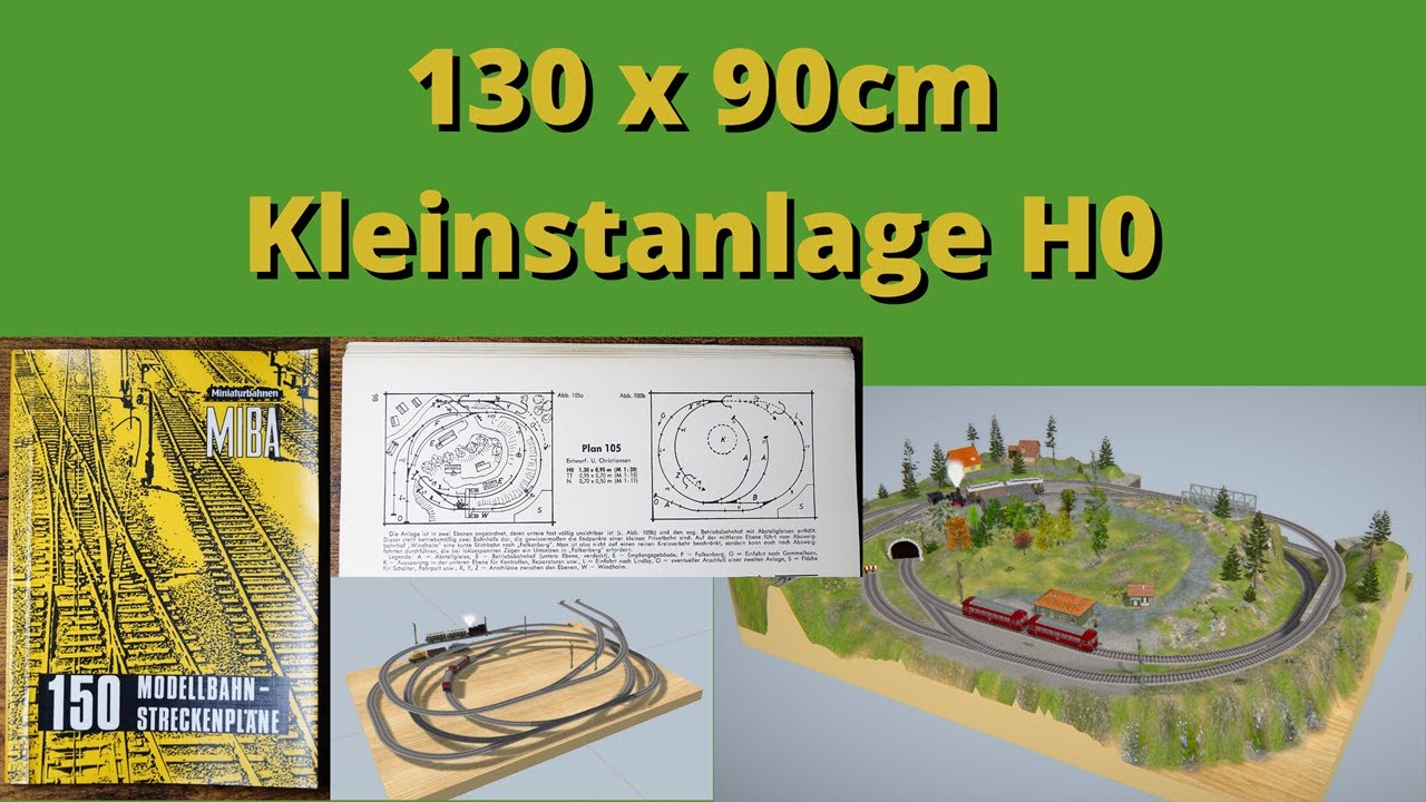 Eine H0 Kleinstanlage in 130 x 90cm als Anlagenvorschlag für beengte Platzverhältnisse