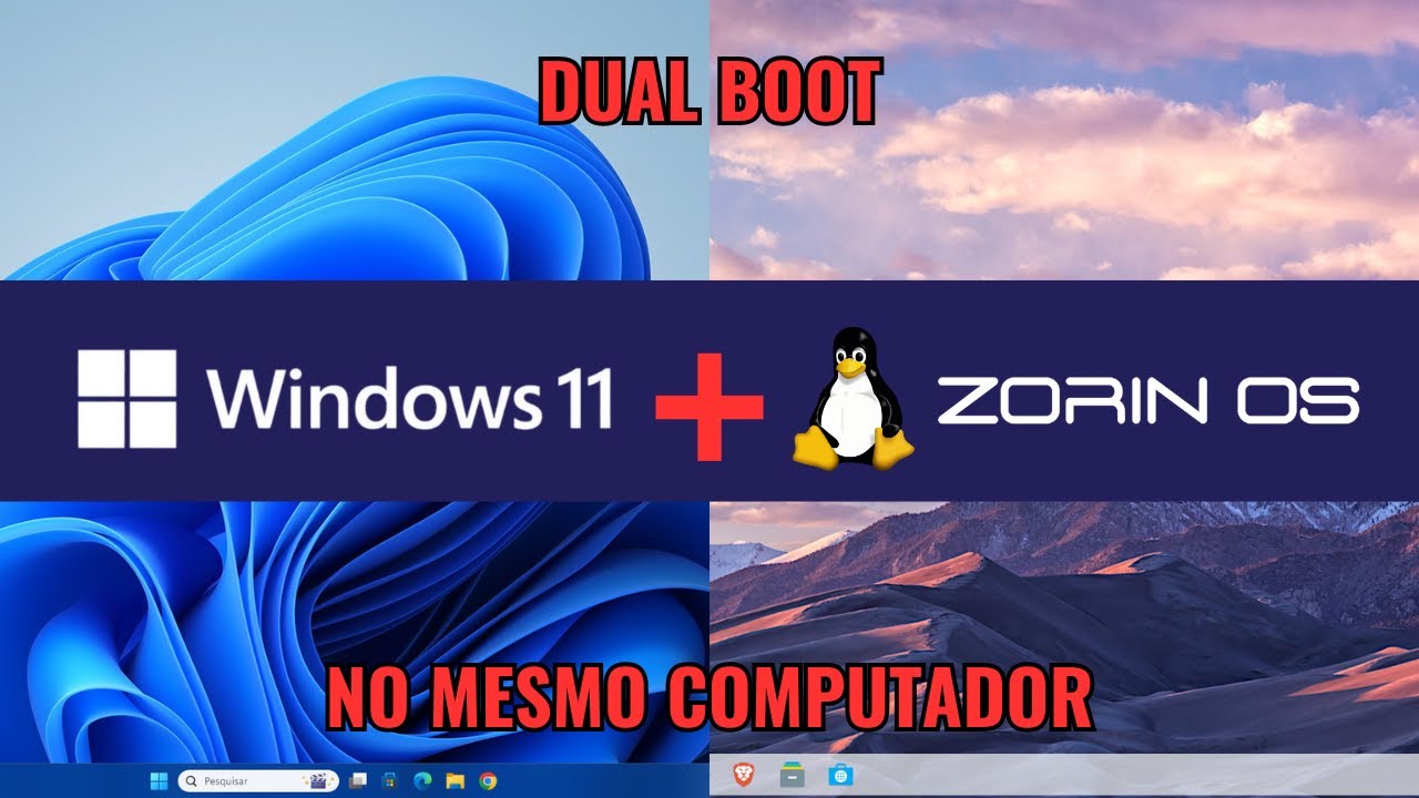 Dual Boot com Windows 11 e Zorin OS (Linux)