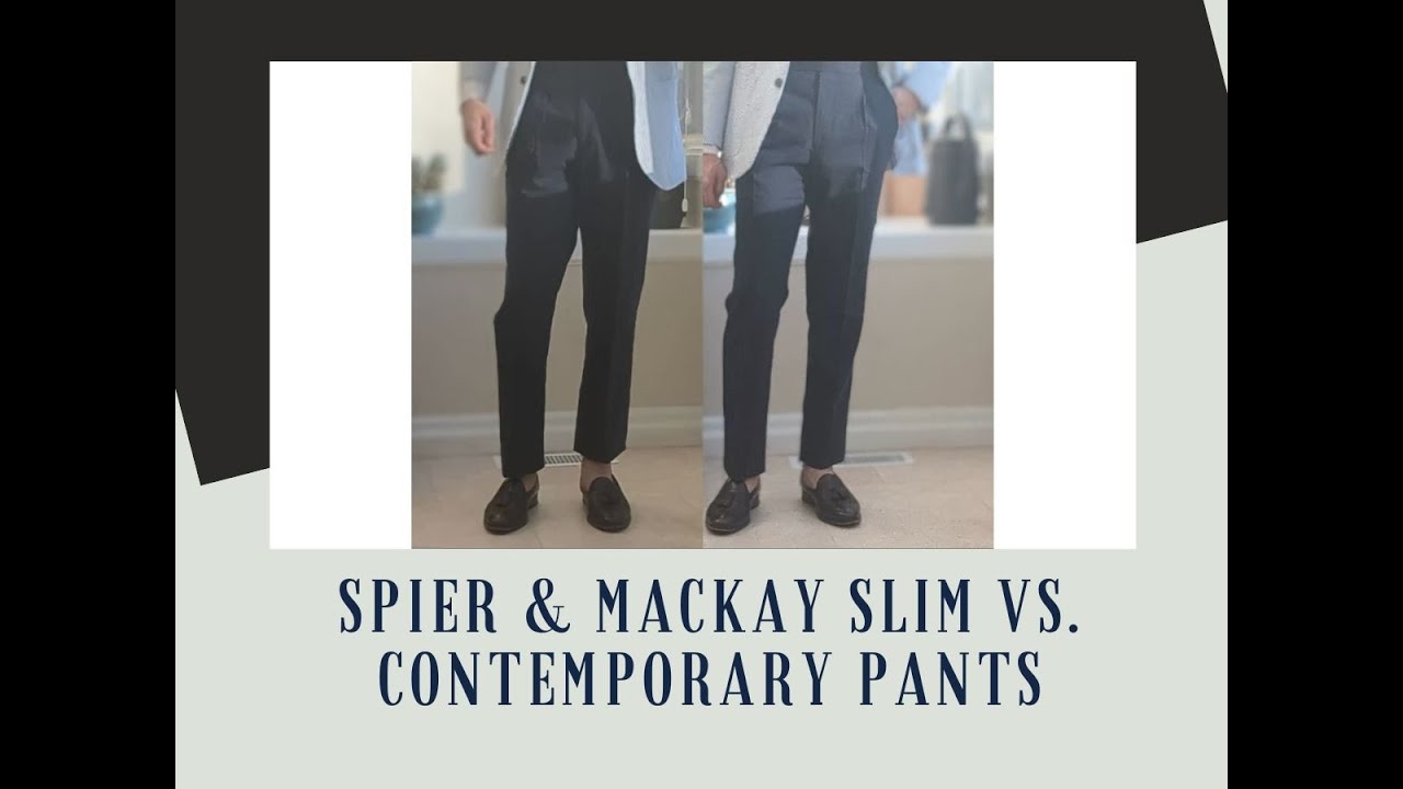 Брюки Spier & Mackay Slim Fit против Contemporary Fit