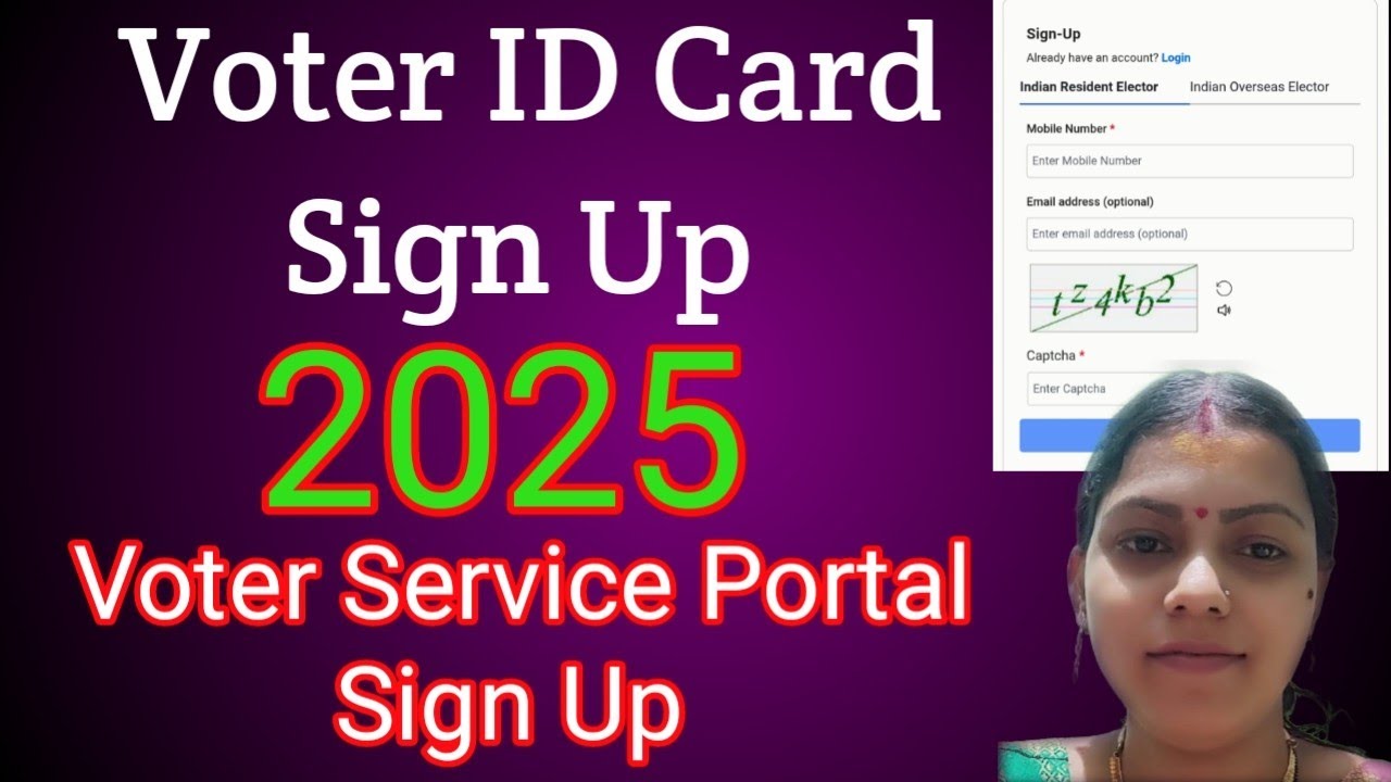 Voter ID Card Sign Up Kaise Karen | How To Voter Id Card Sign Up 2025 | Voter Service Portal Sign Up