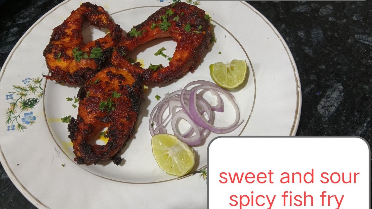 Sweet and sour and spicy fish fry  || #youtubeshorts #ytshorts #viral #recipe #food 