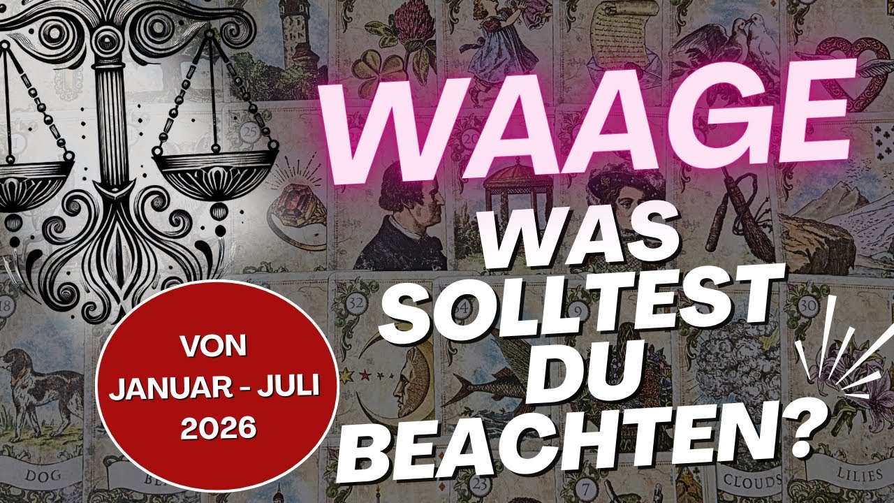 Waage: Du erkennst rechtzeitig, was nicht zu dir gehört | Tarot Kartenlegen
