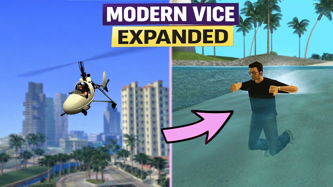 GTA Vice City EXPANDED - Swimming, Hovercraft and New Activities (Part 6)