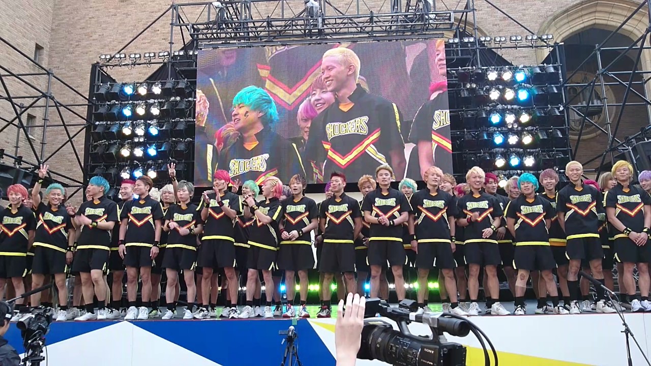 早稲田大学男子チアリーディングチームSHOCKERS 早稲田祭2016 大隈講堂前ステージ
