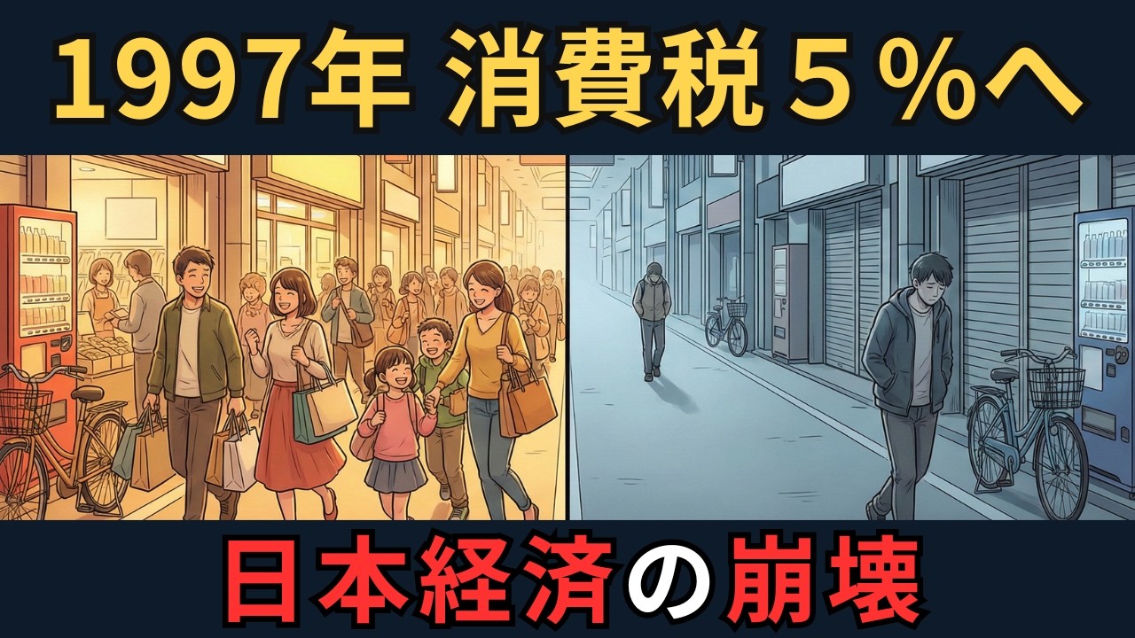 消費税5%への引き上げ｜1997年、日本経済が「死んだ日」の真実とは｜ざっくり解説