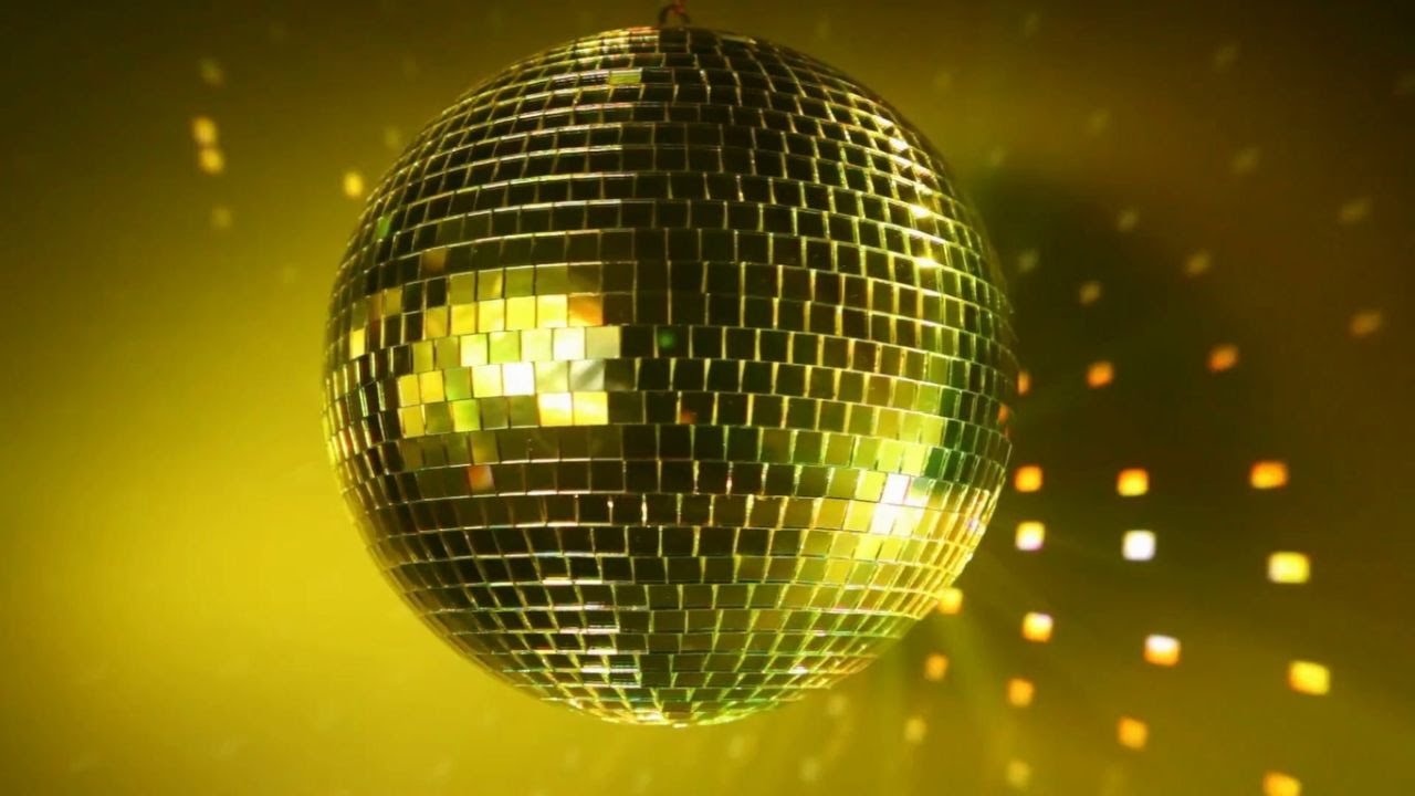 Disco Ball Colors Rotating Colorful Party Ball Shiny Neon Color Video Background