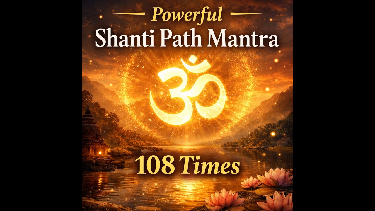 Powerful Shanti Path Mantra 108 Times | Vedic Peace Mantra for Calm Mind & Positive Energy