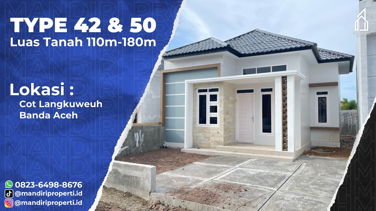 Review Rumah Minimalis Type 42 #rumahminimalis #bandaaceh #rumahdijual #rumah
