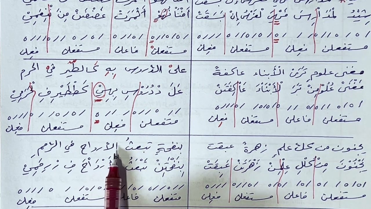 ٢ . ج١٢ . بكالوريا . لغة عربية . البحر البسيط . قوة العلم @alnouredu