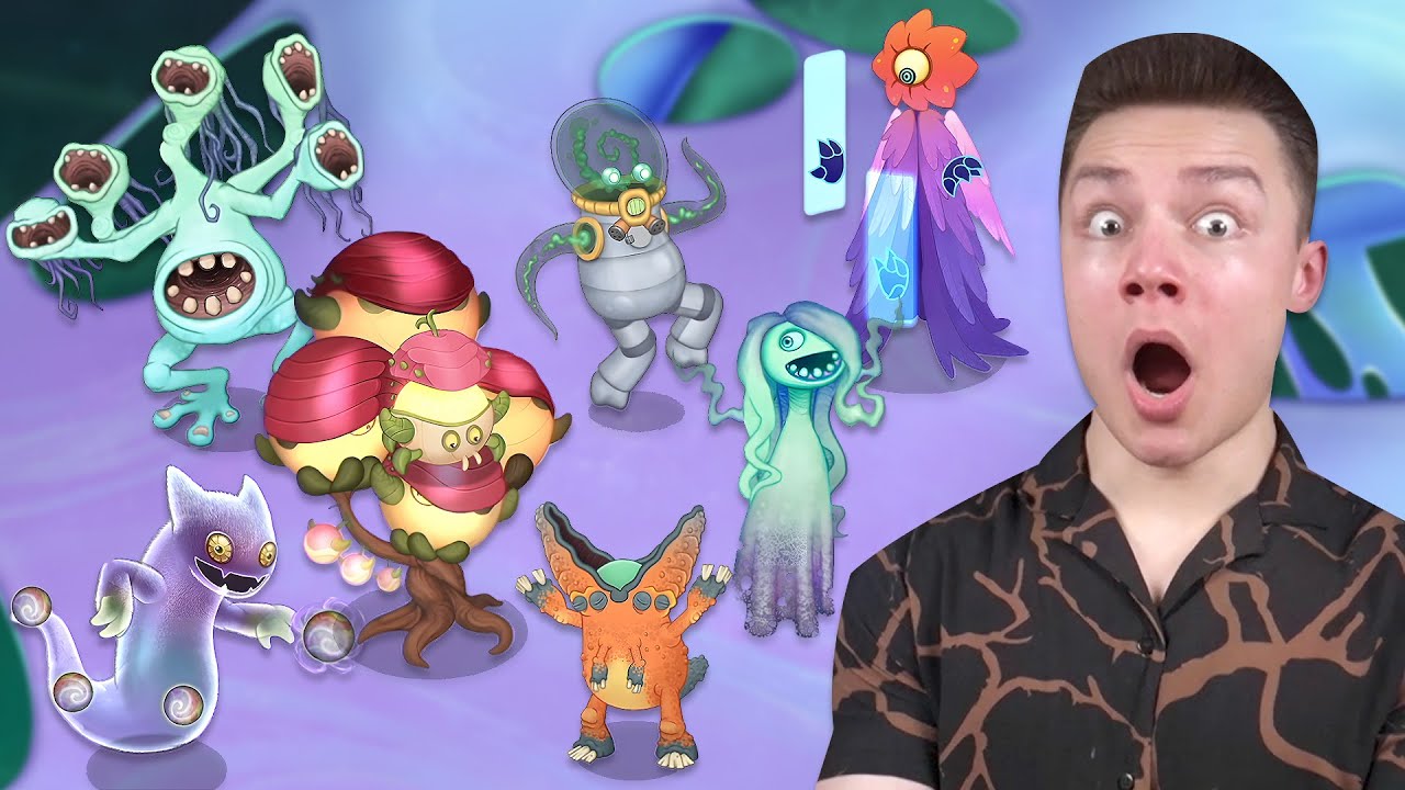 PLASMA ISLET Reaction! - NEW Ethereal Island, All Monsters & LOWB (My Singing Monsters)