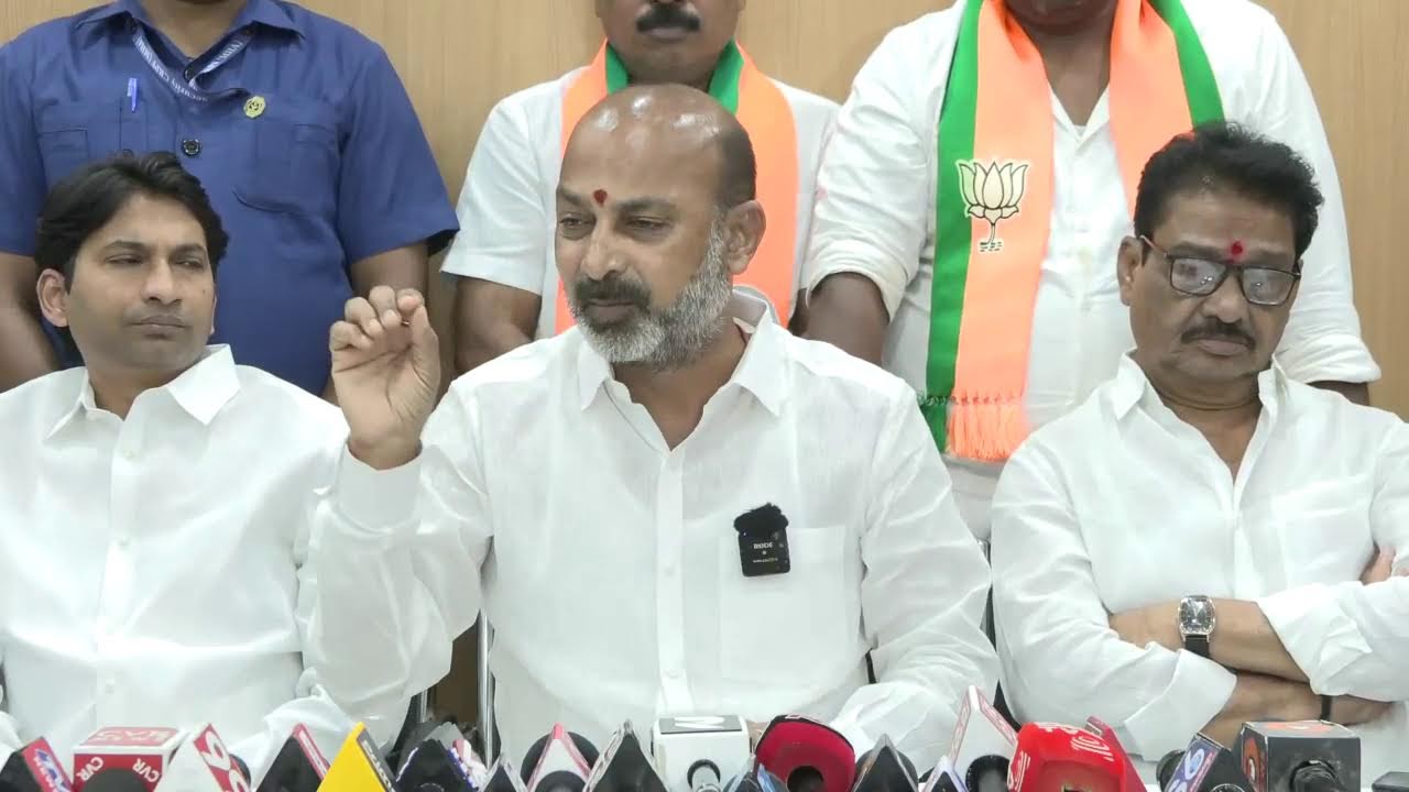 Live : Addressing  Media at Karimnagar