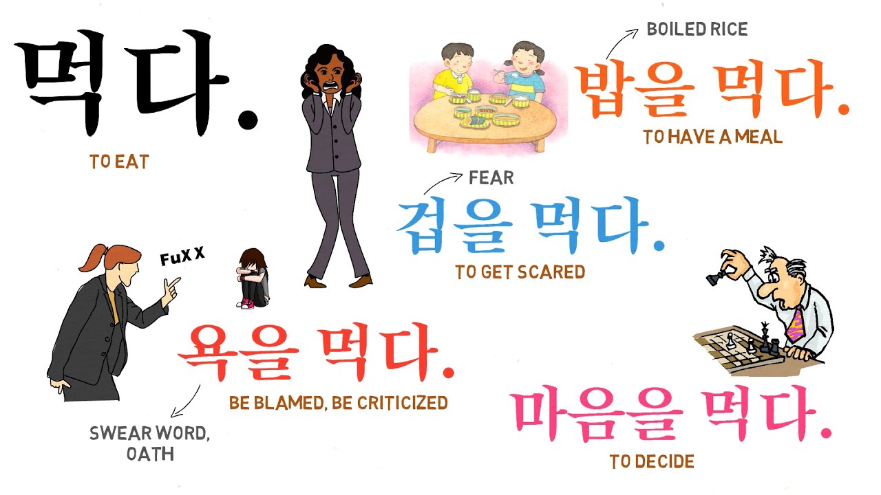 Multiple Meaning Verbs (Korean)