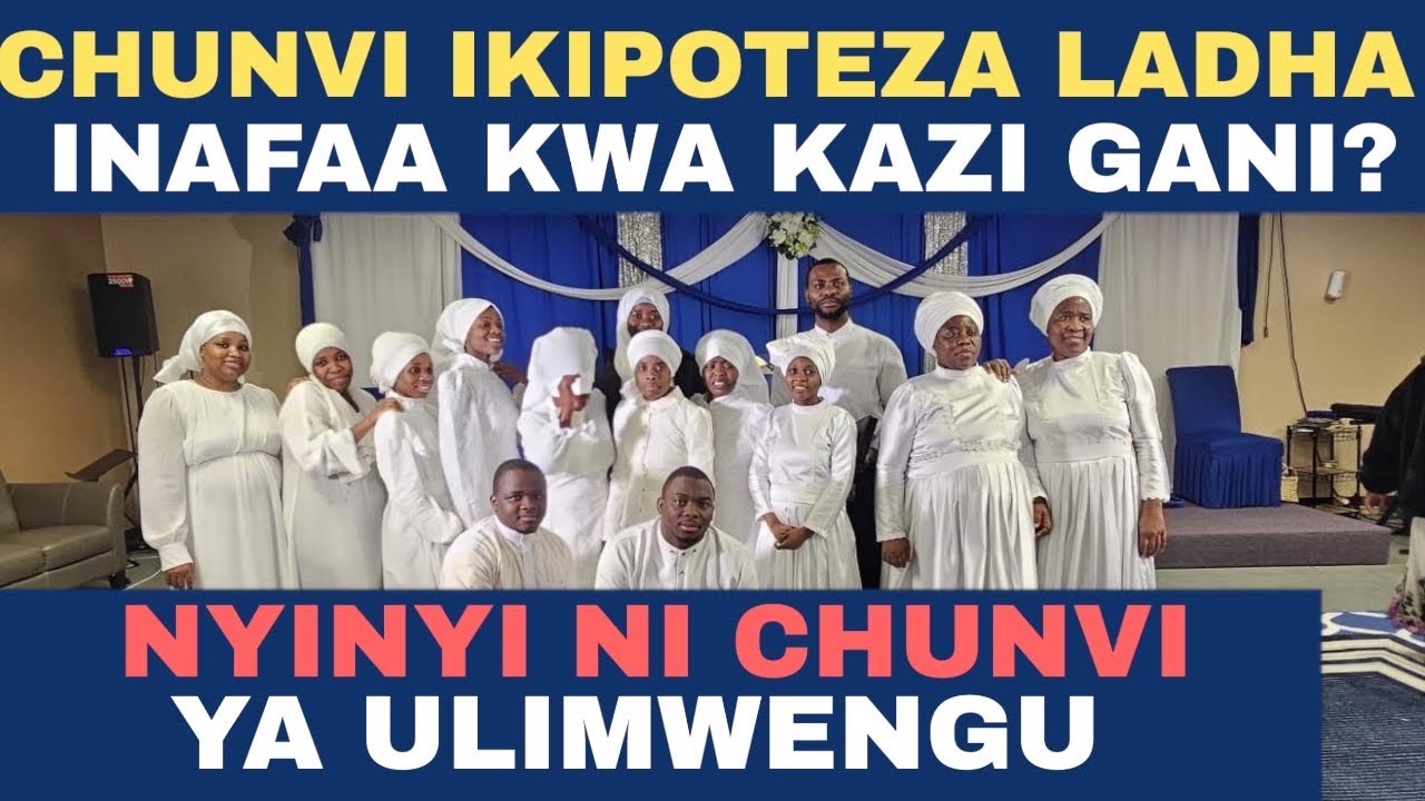 IBADA LA JUMAPILI/ SOMO: NYINYI NI CHUNVI YA ULIMWENGU