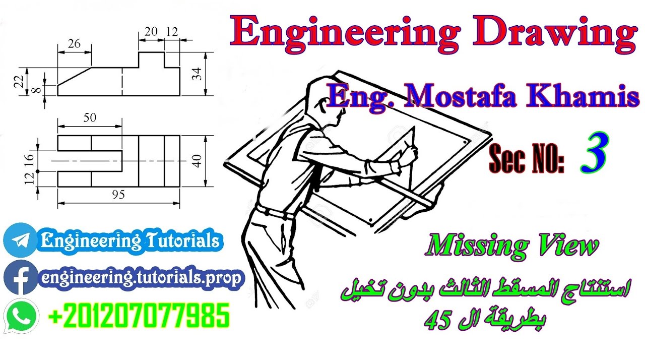 سيكشن رقم 3 استنتاج المسقط الثالث (بدون تخيل)