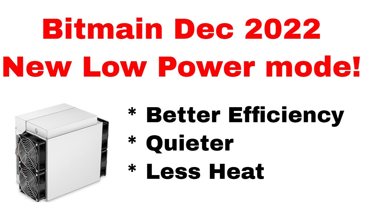 Bitmain Antminer S19 Pro firmware Christmas 2022  - low power mode!