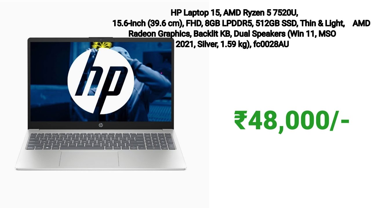 HP Laptop15 fc0028AU || Specifications and review.