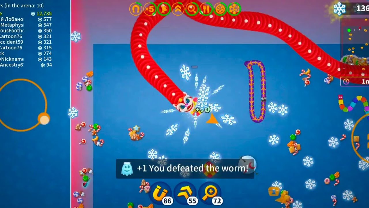 worms zone io 2024 lv 1177 New Year 2025 event all 10000 snow flakes full play. (highest 16060)😬😬😬😬