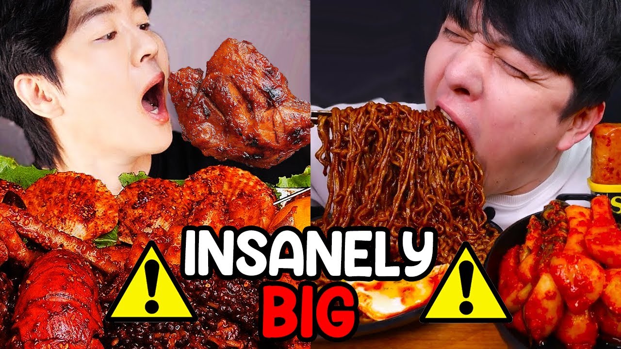 mukbangers taking INSANELY BIG BITES