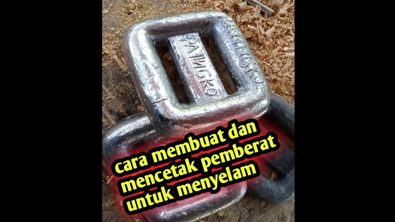 Cara Membuat Atau Mencetak Pemberat  Untuk Menyelam