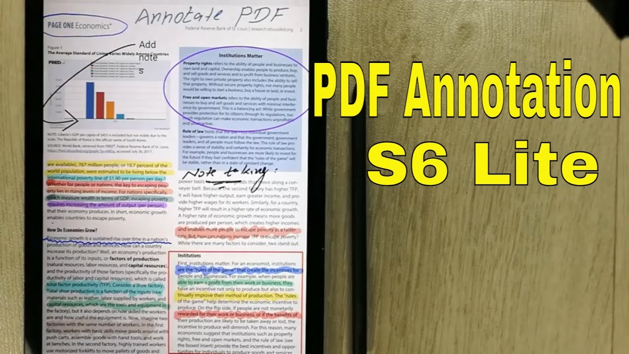 Как добавлять примечания к PDF-файлам на Samsung S6 Lite — Samsung Notes — Xodo