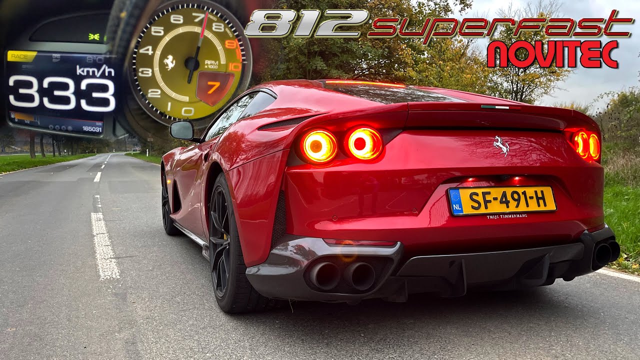 FERRARI 812 NOVITEC 0-333km/h & INSANE F1 V12 SOUND